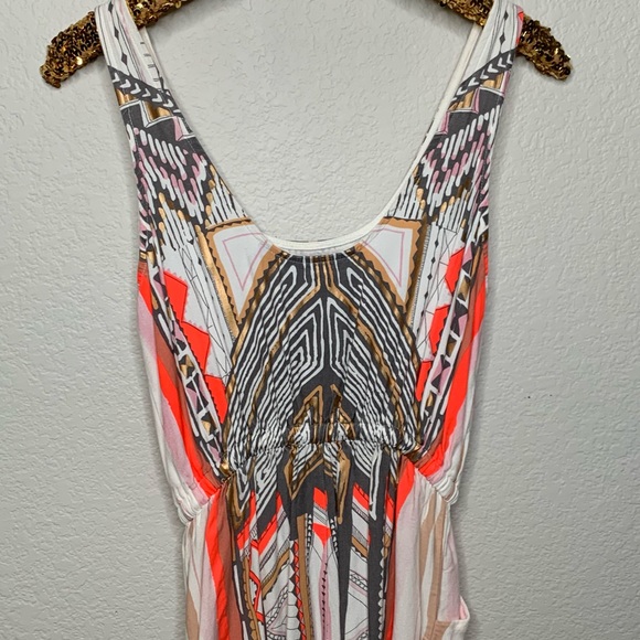 MINKPINK Aztec Neon and Gold Romper - Picture 6 of 6